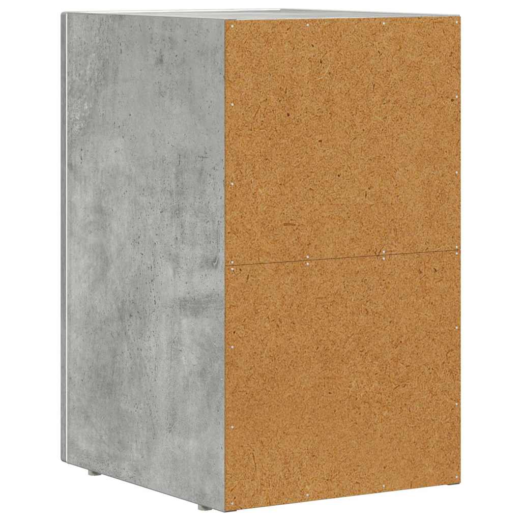 Sengebord ELST Beton Grå 29,5 x 33,5 x 50 cm Konstrueret træ