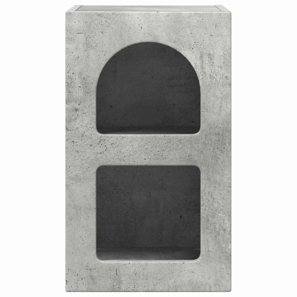 Sengebord ELST Beton Grå 29,5 x 33,5 x 50 cm Konstrueret træ