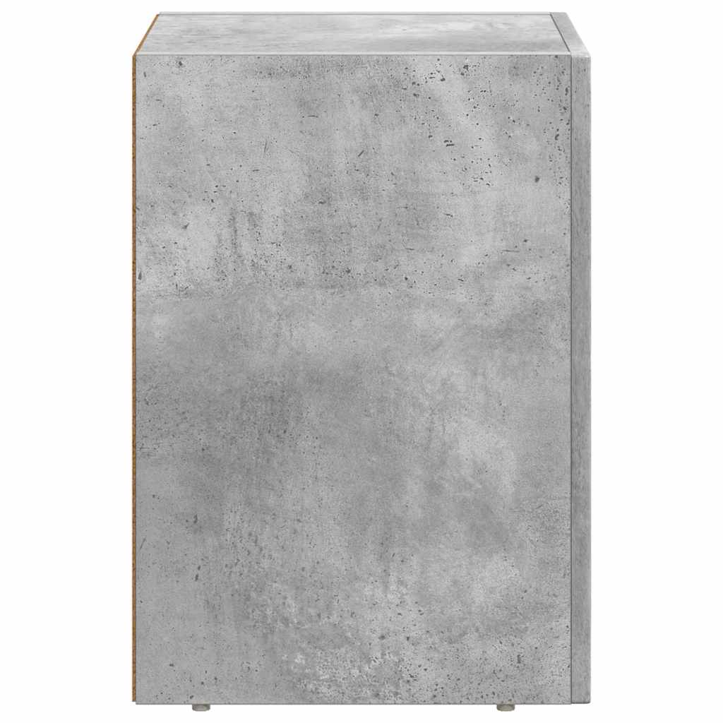 Sengebord ELST Beton Grå 29,5 x 33,5 x 50 cm Konstrueret træ