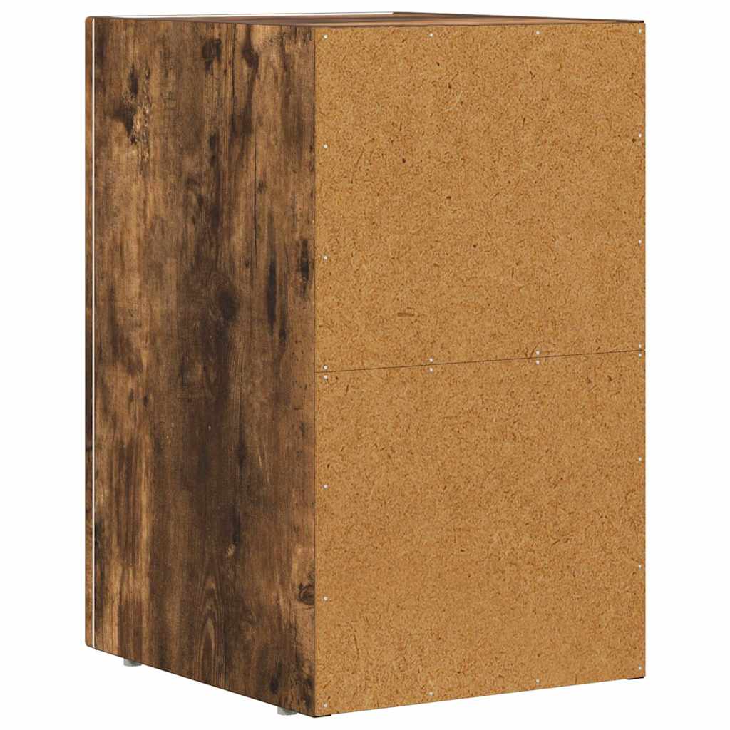 Sengebord ELST Røget eg 29,5 x 33,5 x 50 cm Konstrueret træ