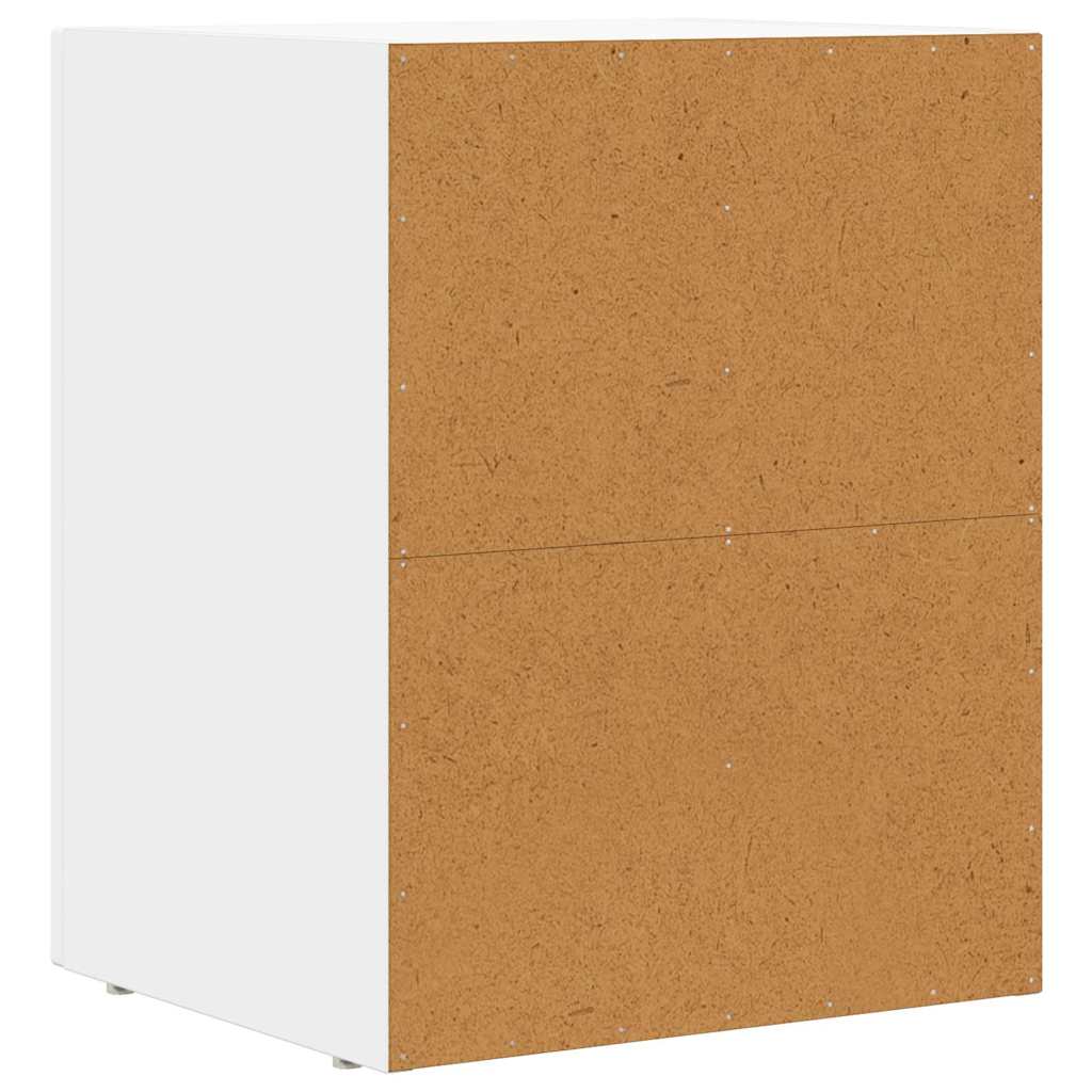 Sengebord ELST Hvid 40 x 35 x 50 cm Konstrueret træ