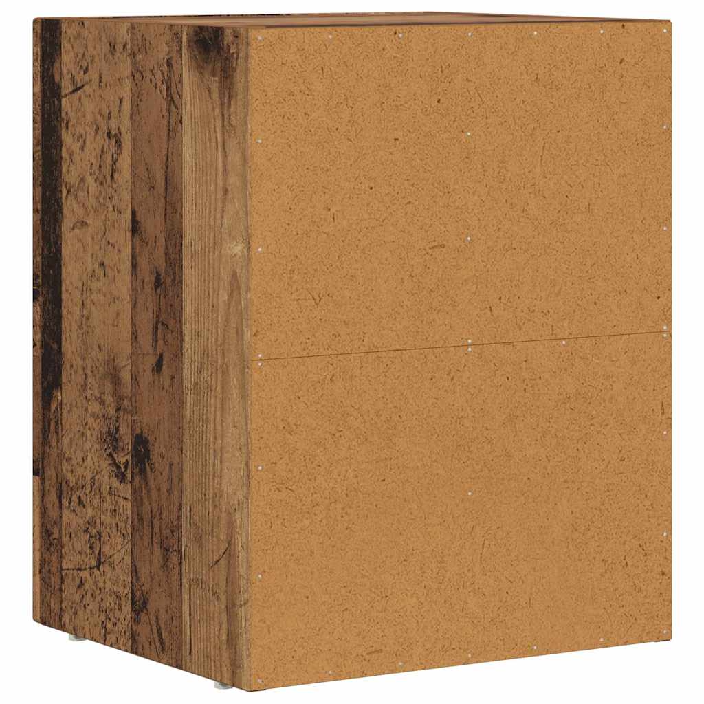 Sengebord ELST Gammelt træ 40 x 35 x 50 cm Konstrueret træ