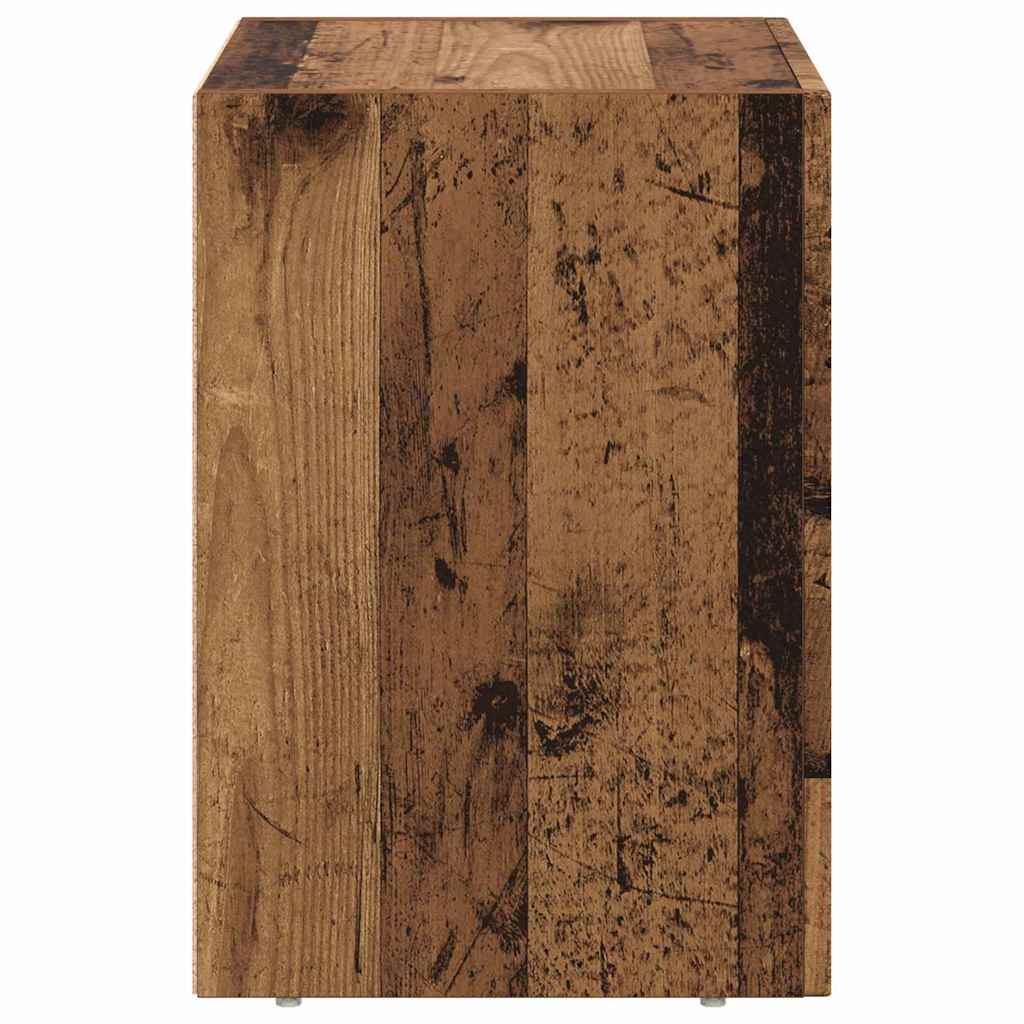 Sengebord ELST Gammelt træ 40 x 35 x 50 cm Konstrueret træ