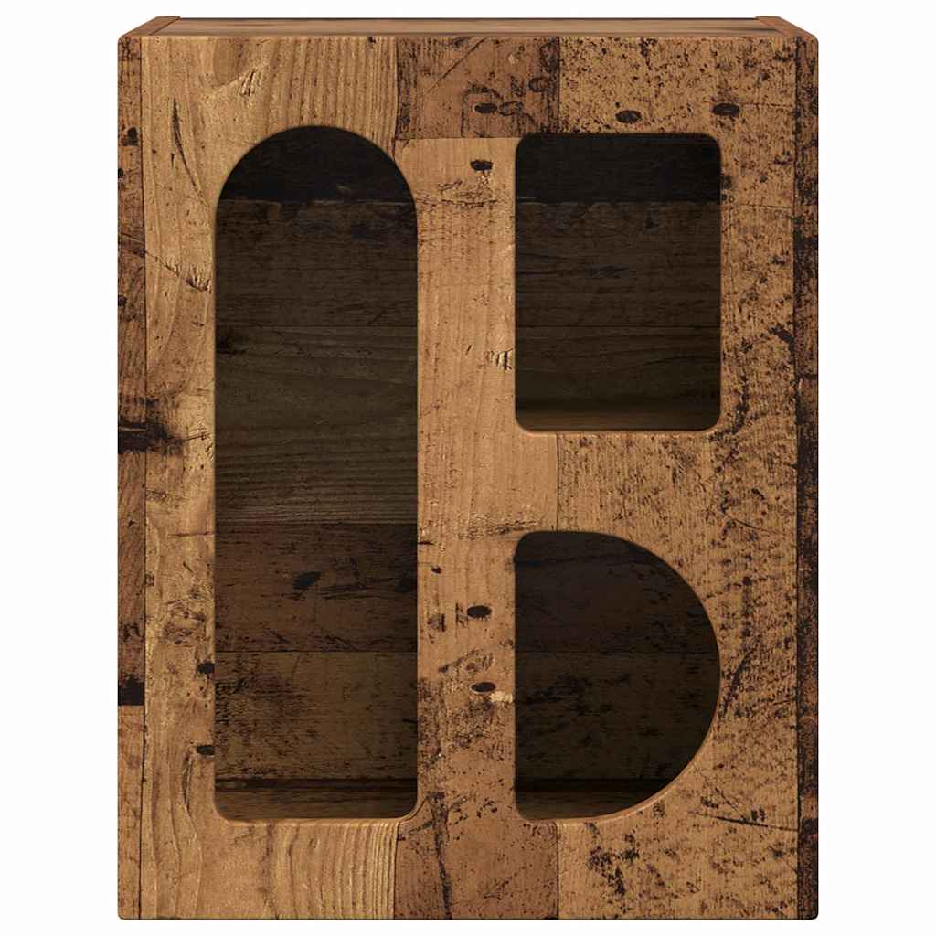 Sengebord ELST 2 stk. Gammelt træ 40 x 35 x 50 cm