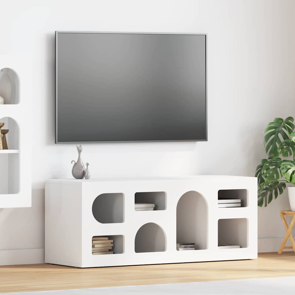TV-skab ELST 100 x 35 x 40 cm Hvid Konstrueret træ