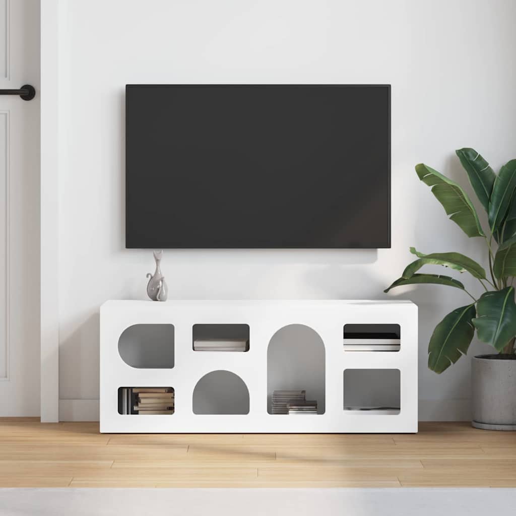 TV-skab ELST 100 x 35 x 40 cm Hvid Konstrueret træ