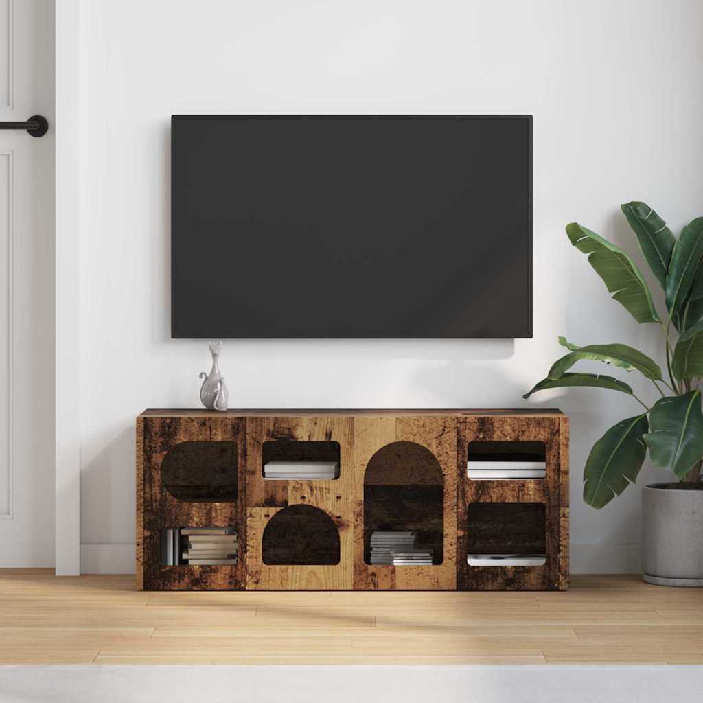TV-skab ELST 100 x 35 x 40 cm Gammelt træ Konstrueret træ
