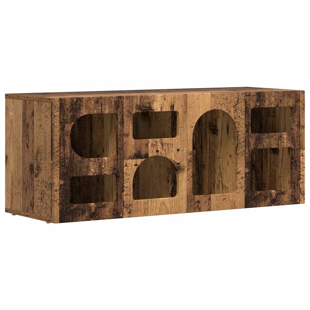 TV-skab ELST 100 x 35 x 40 cm Gammelt træ Konstrueret træ