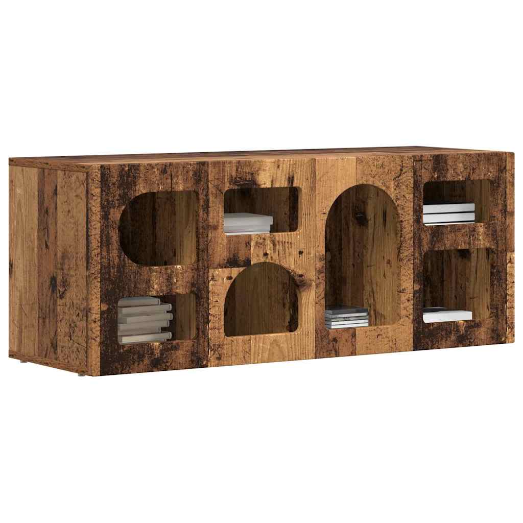 TV-skab ELST 100 x 35 x 40 cm Gammelt træ Konstrueret træ