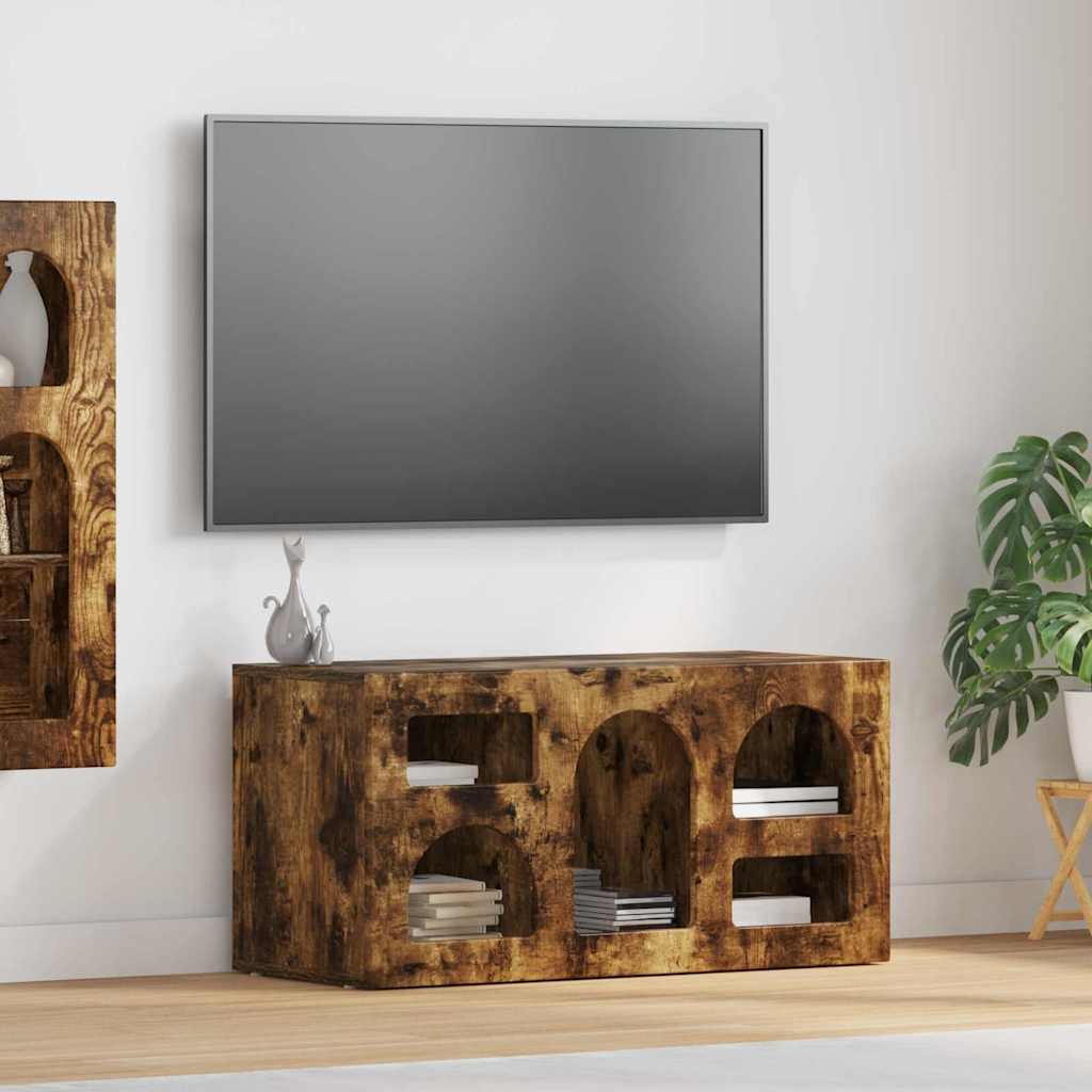 TV-skab ELST 80 x 35 x 40 cm Røget eg Konstrueret træ