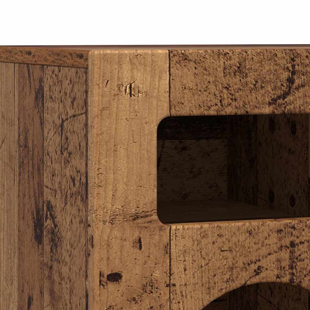 TV-skab ELST 80 x 35 x 40 cm Gammelt træ Konstrueret træ