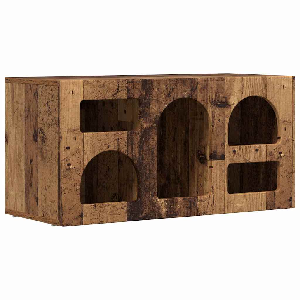 TV-skab ELST 80 x 35 x 40 cm Gammelt træ Konstrueret træ