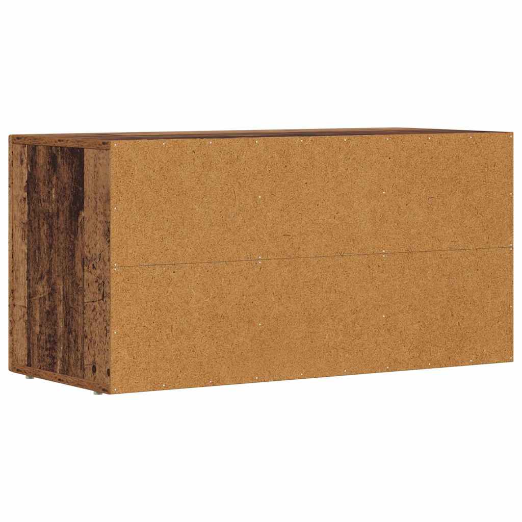 TV-skab ELST 80 x 35 x 40 cm Gammelt træ Konstrueret træ