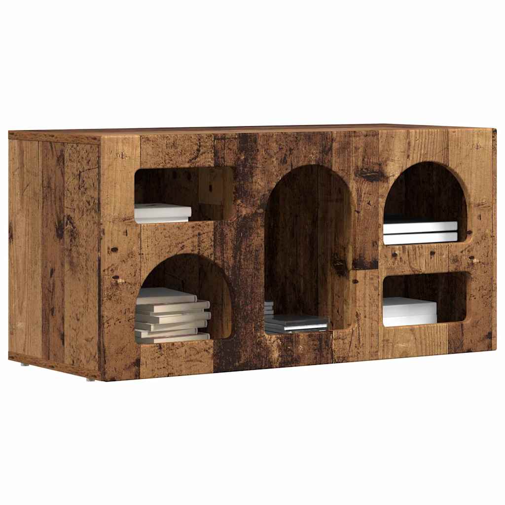 TV-skab ELST 80 x 35 x 40 cm Gammelt træ Konstrueret træ