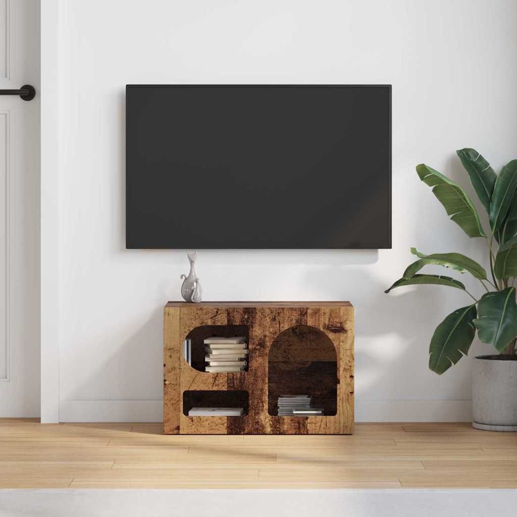 TV-skab ELST 60 x 35 x 40 cm Gammelt træ Konstrueret træ