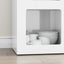 Sideboard ELST Høj gloss hvid 59 x 35 x 80.5 cm Konstrueret træ