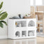 Sideboard ELST Høj gloss hvid 80,5 x 35 x 59 cm Konstrueret træ