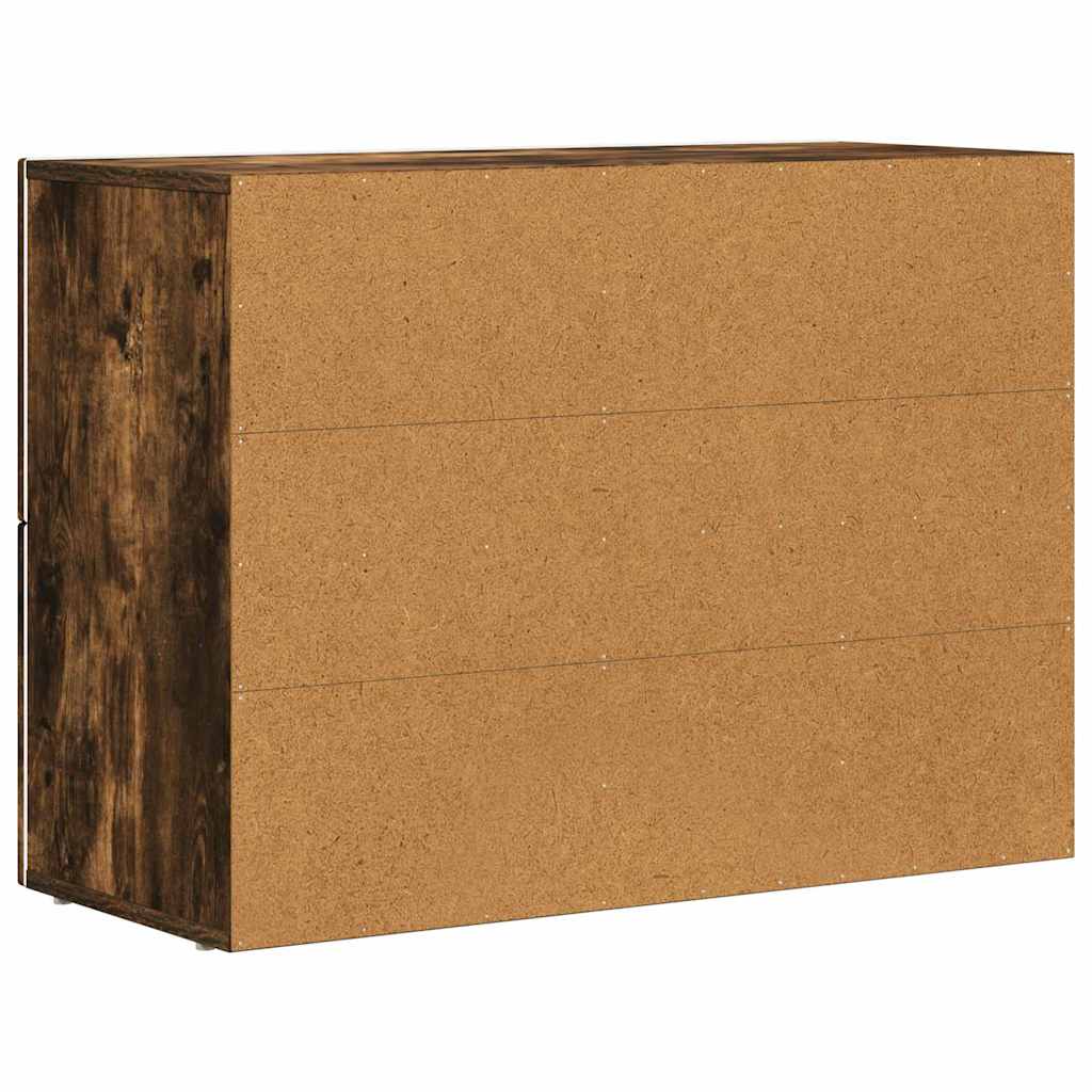 Sideboard ELST Røget eg 80,5 x 35 x 59 cm Konstrueret træ