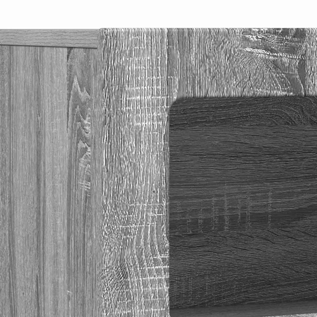 Sideboard ELST Grå Sonoma 80,5 x 35 x 59 cm Konstrueret træ