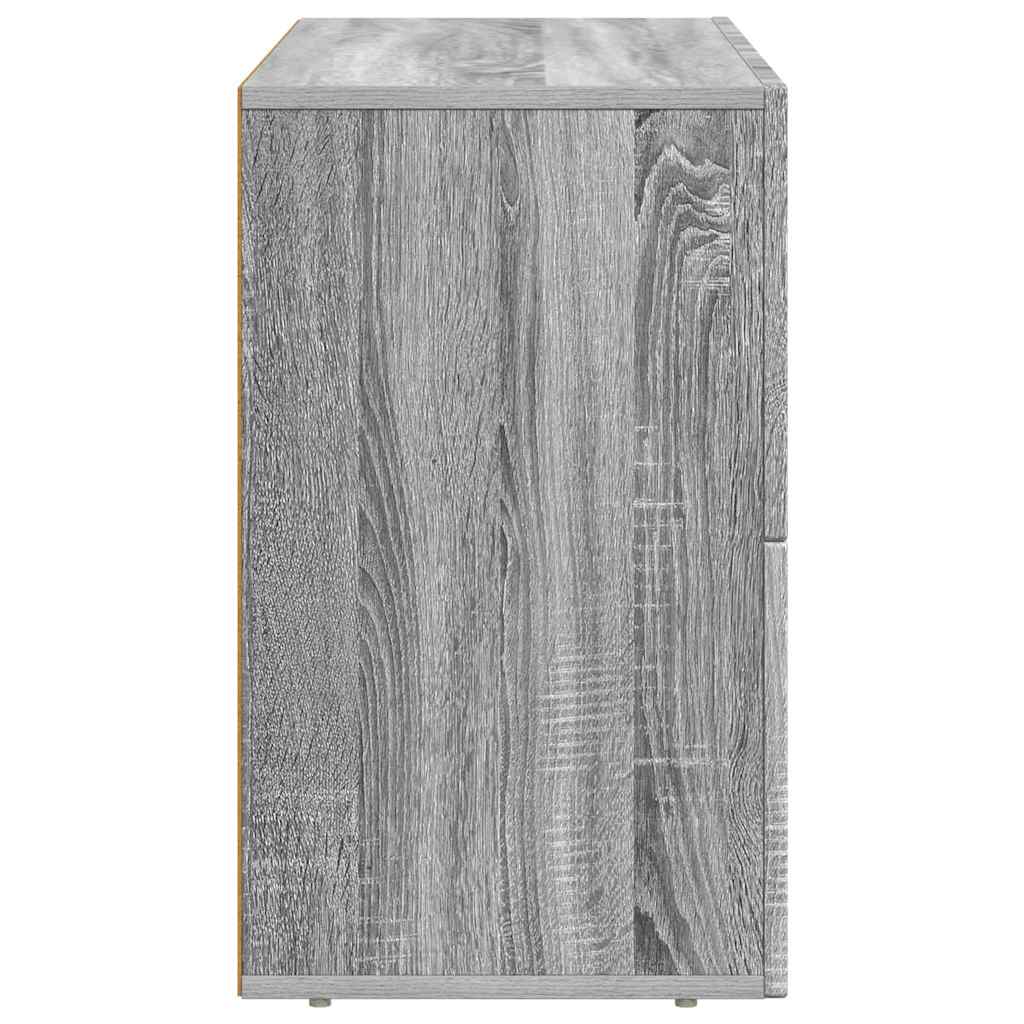 Sideboard ELST Grå Sonoma 80,5 x 35 x 59 cm Konstrueret træ