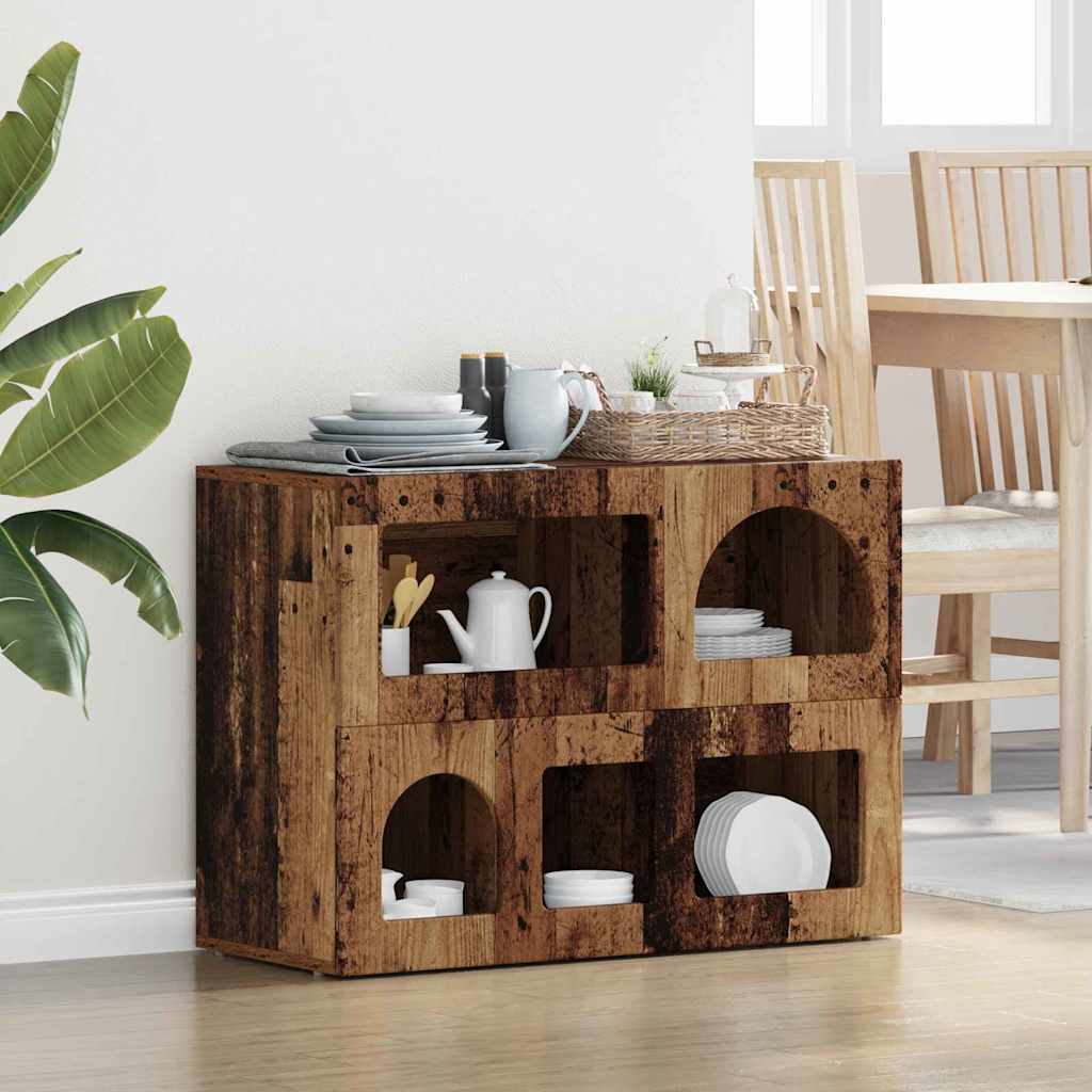 Sideboard ELST Gammelt træ 80,5 x 35 x 59 cm Konstrueret træ
