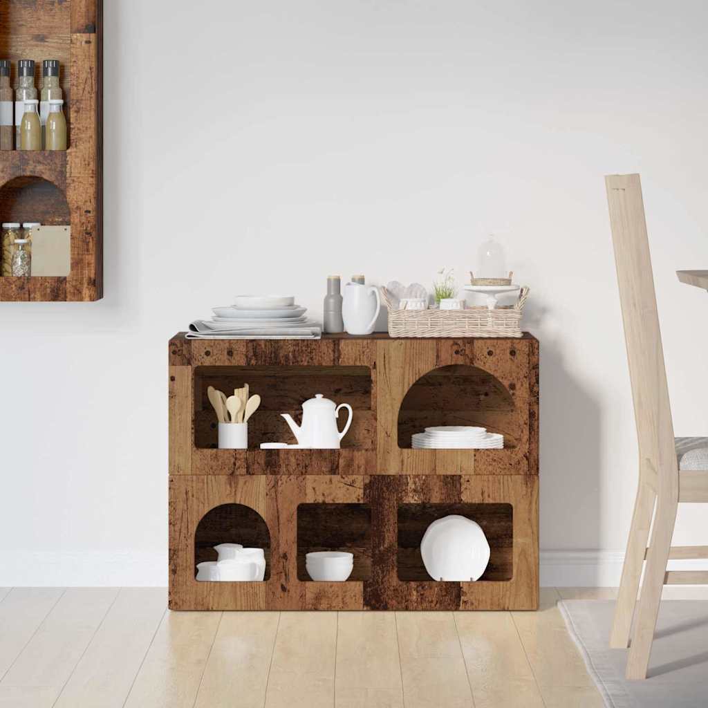 Sideboard ELST Gammelt træ 80,5 x 35 x 59 cm Konstrueret træ