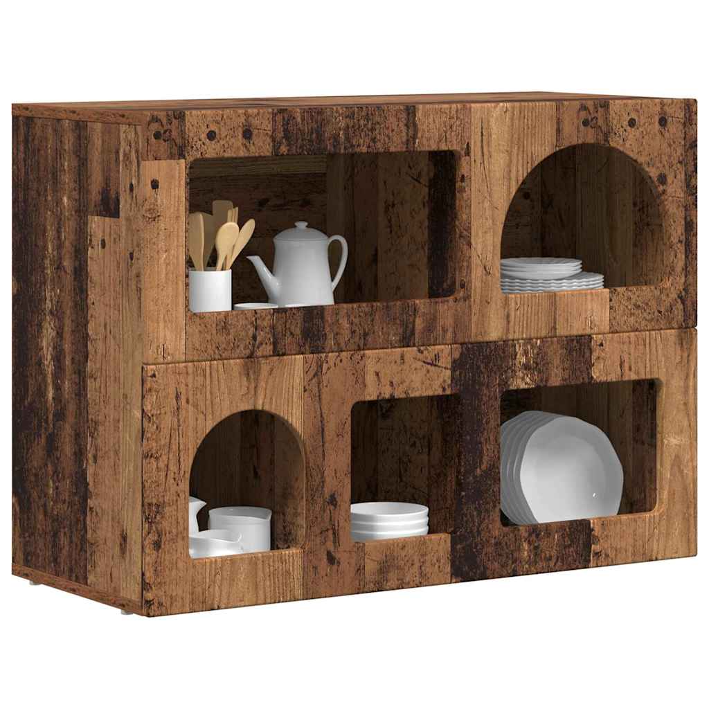 Sideboard ELST Gammelt træ 80,5 x 35 x 59 cm Konstrueret træ