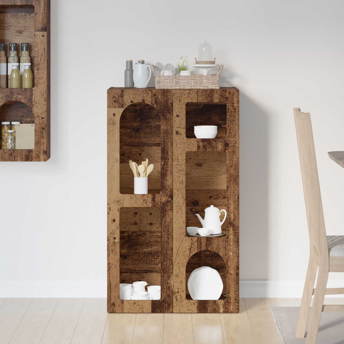 Sideboard ELST Gammelt træ 59 x 35 x 100,5 cm Konstrueret træ