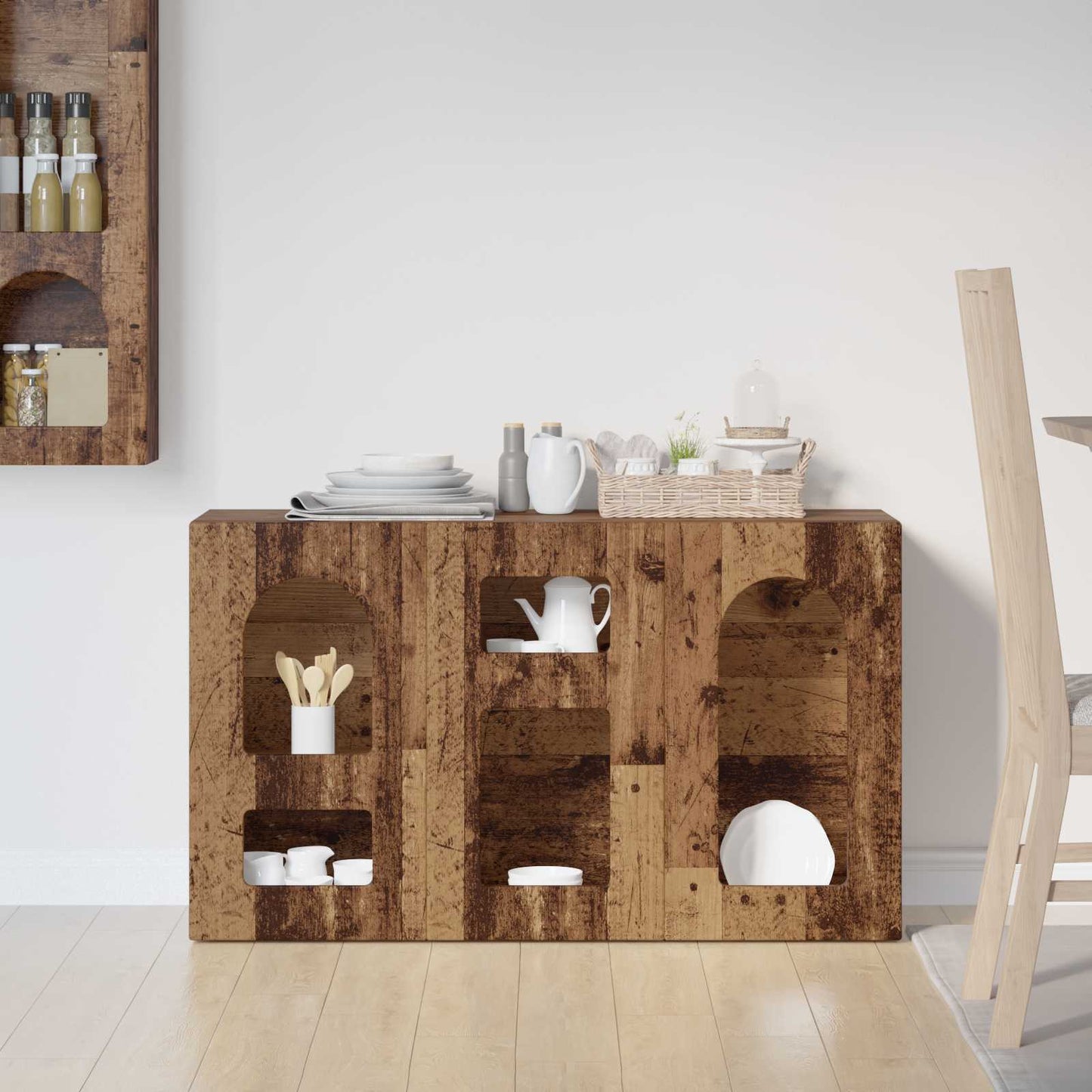 Sideboard ELST Gammelt træ 100 x 35 x 59 cm Konstrueret træ