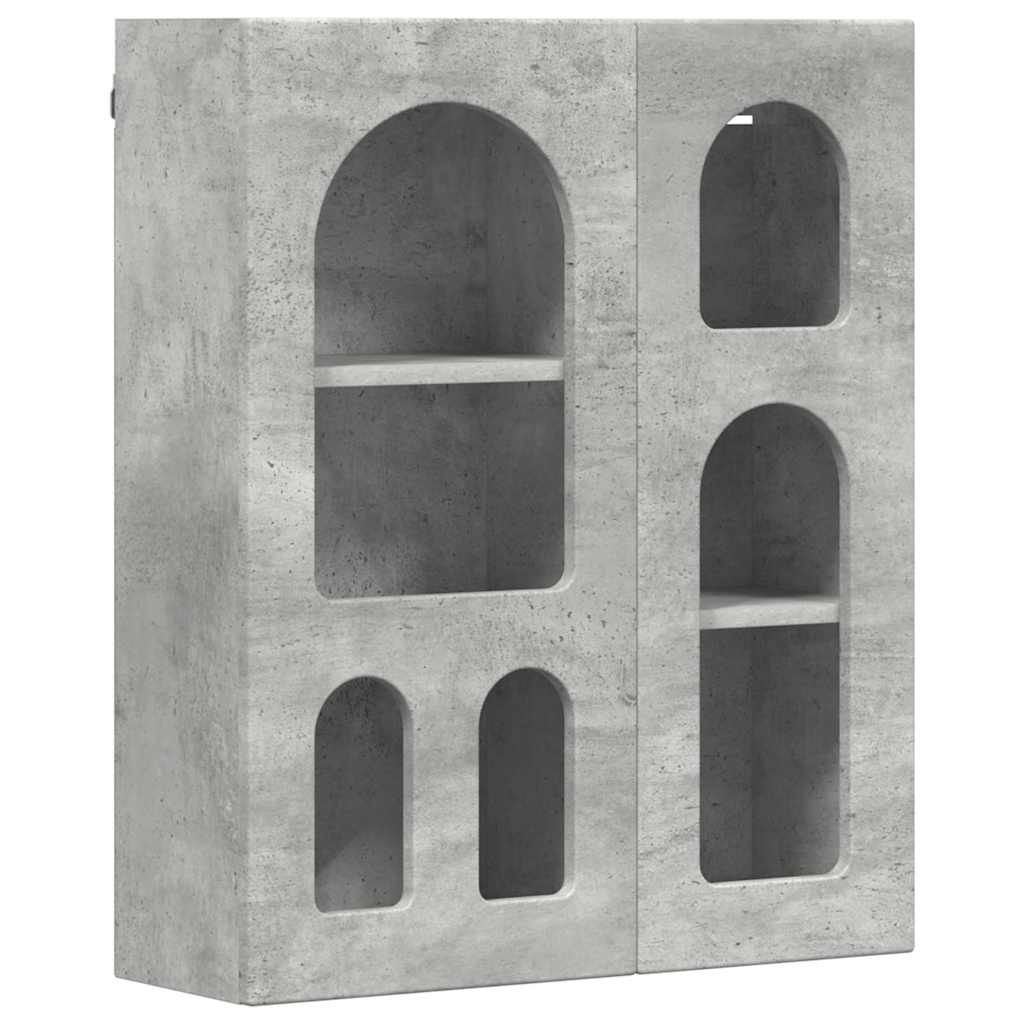 Hængeskab ELST Betongrå 59 x 20 x 71,5 cm Konstrueret træ