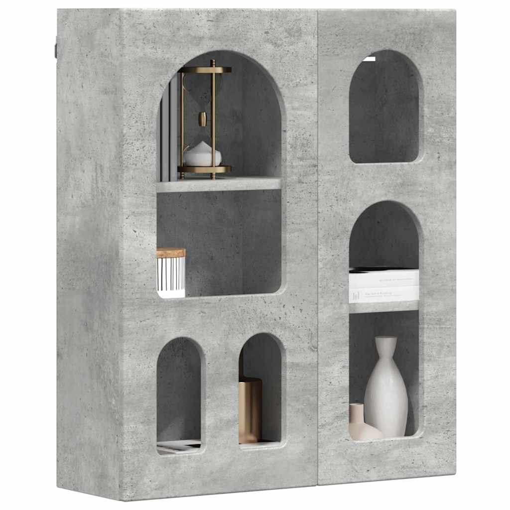 Hængeskab ELST Betongrå 59 x 20 x 71,5 cm Konstrueret træ