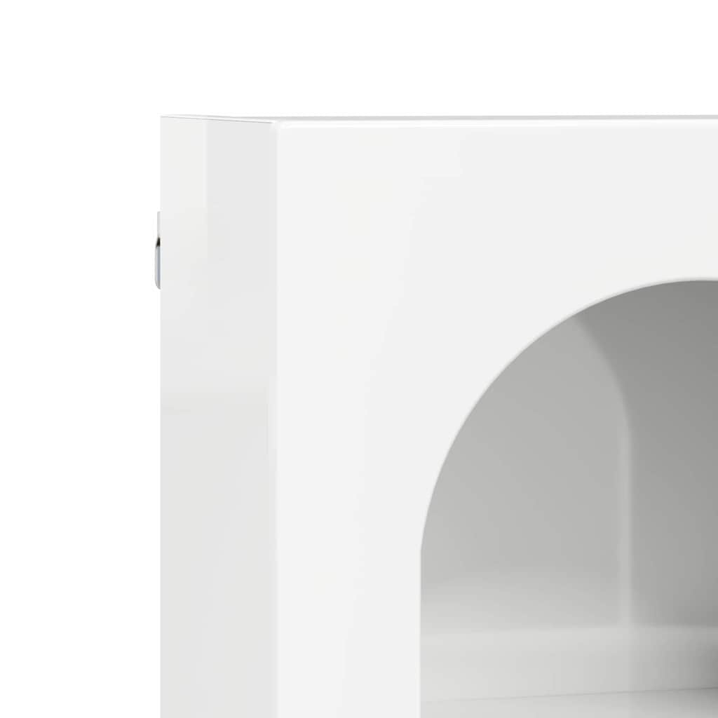 Hængeskab ELST Hvid højglans 59 x 20 x 71,5 cm Konstrueret træ
