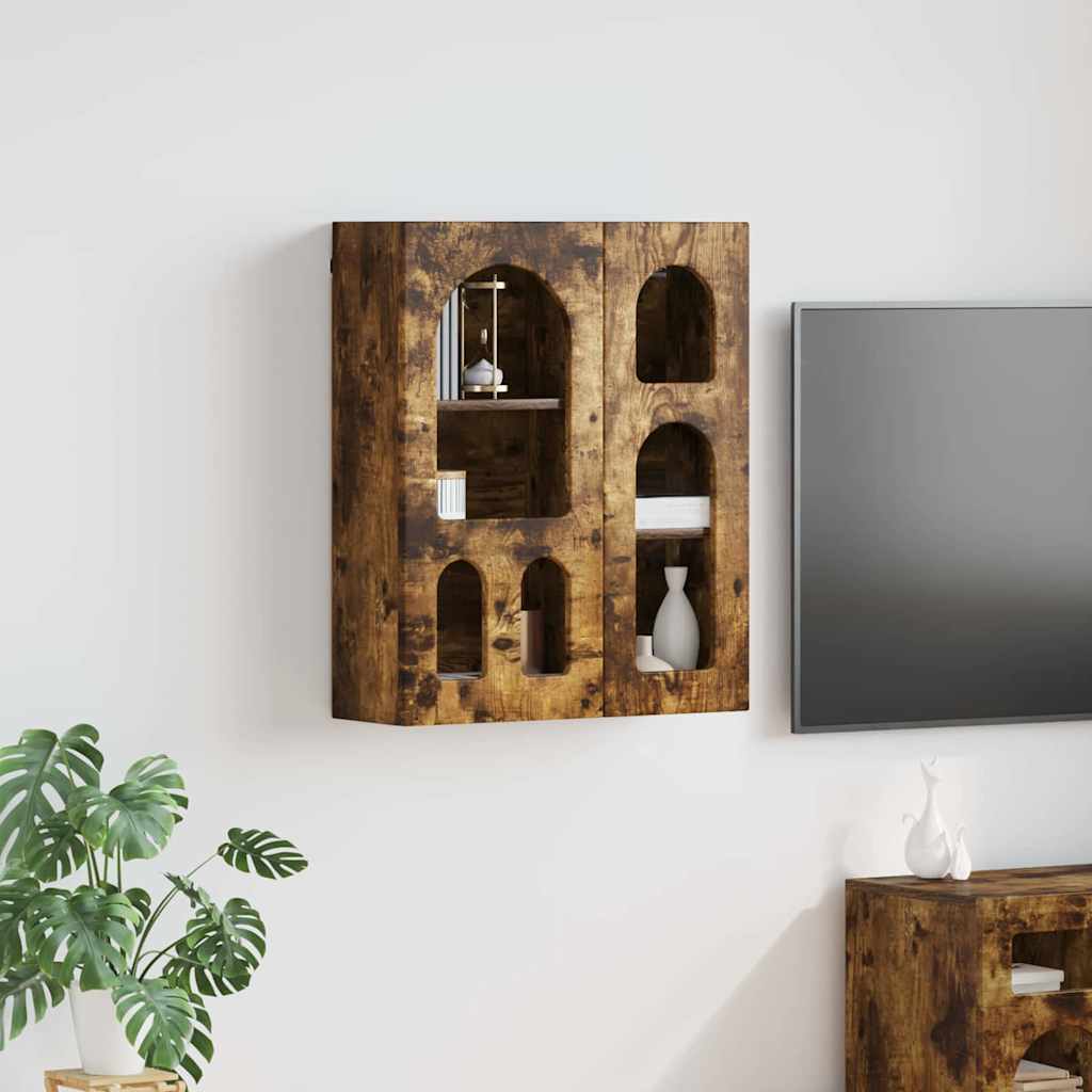 Hængeskab ELST Røget eg 59 x 20 x 71,5 cm Konstrueret træ