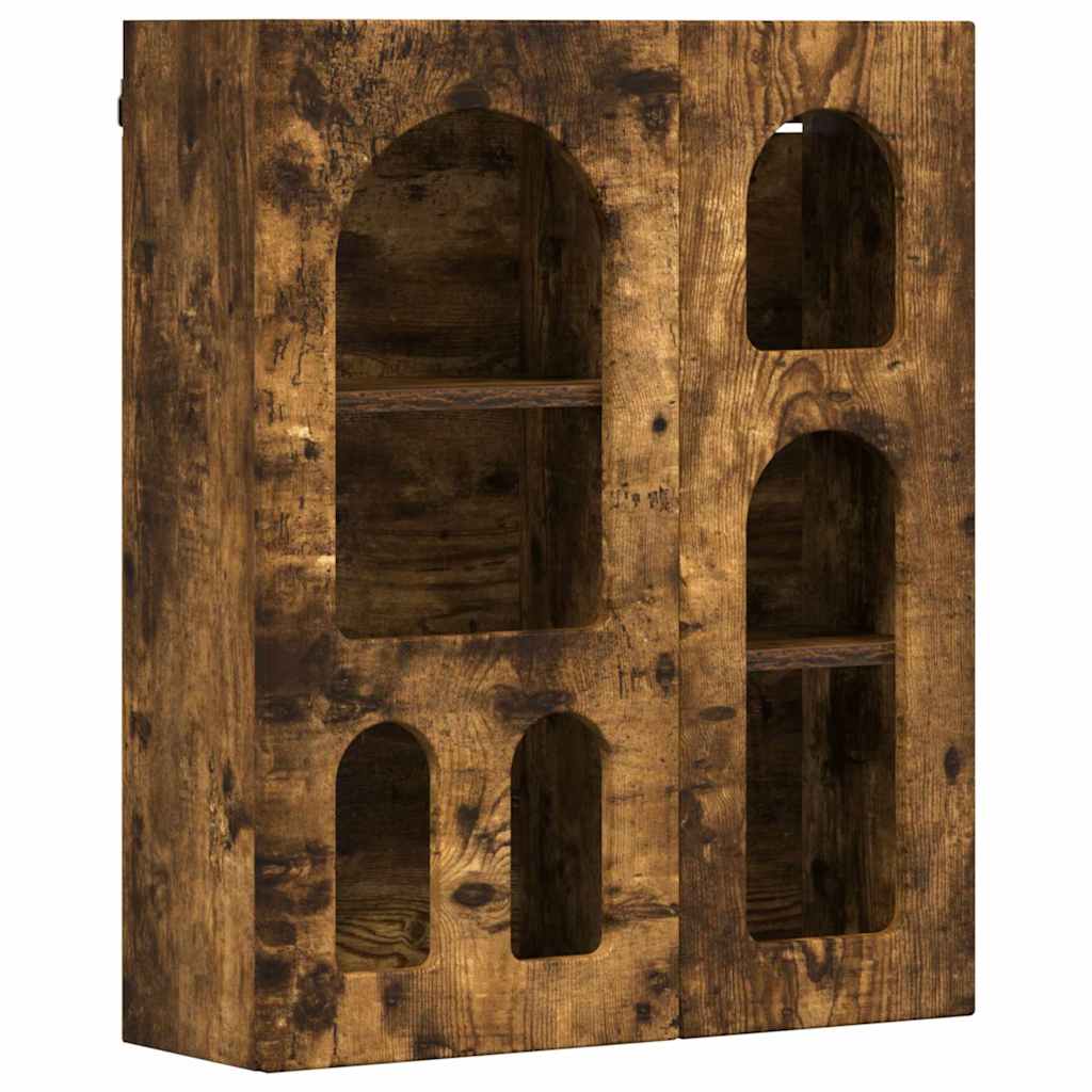 Hængeskab ELST Røget eg 59 x 20 x 71,5 cm Konstrueret træ