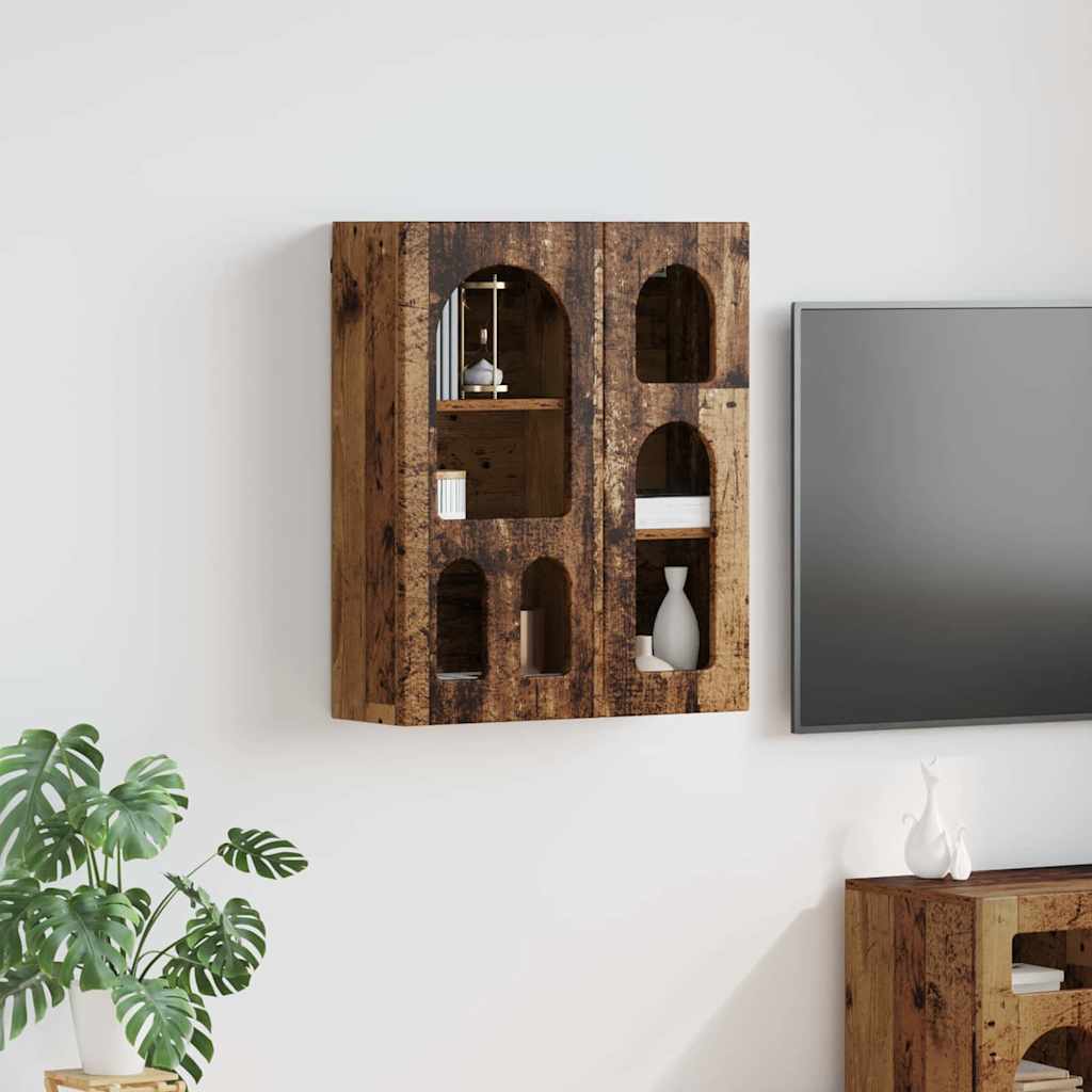Hængeskab ELST Gammelt træ 59 x 20 x 71,5 cm Konstrueret træ
