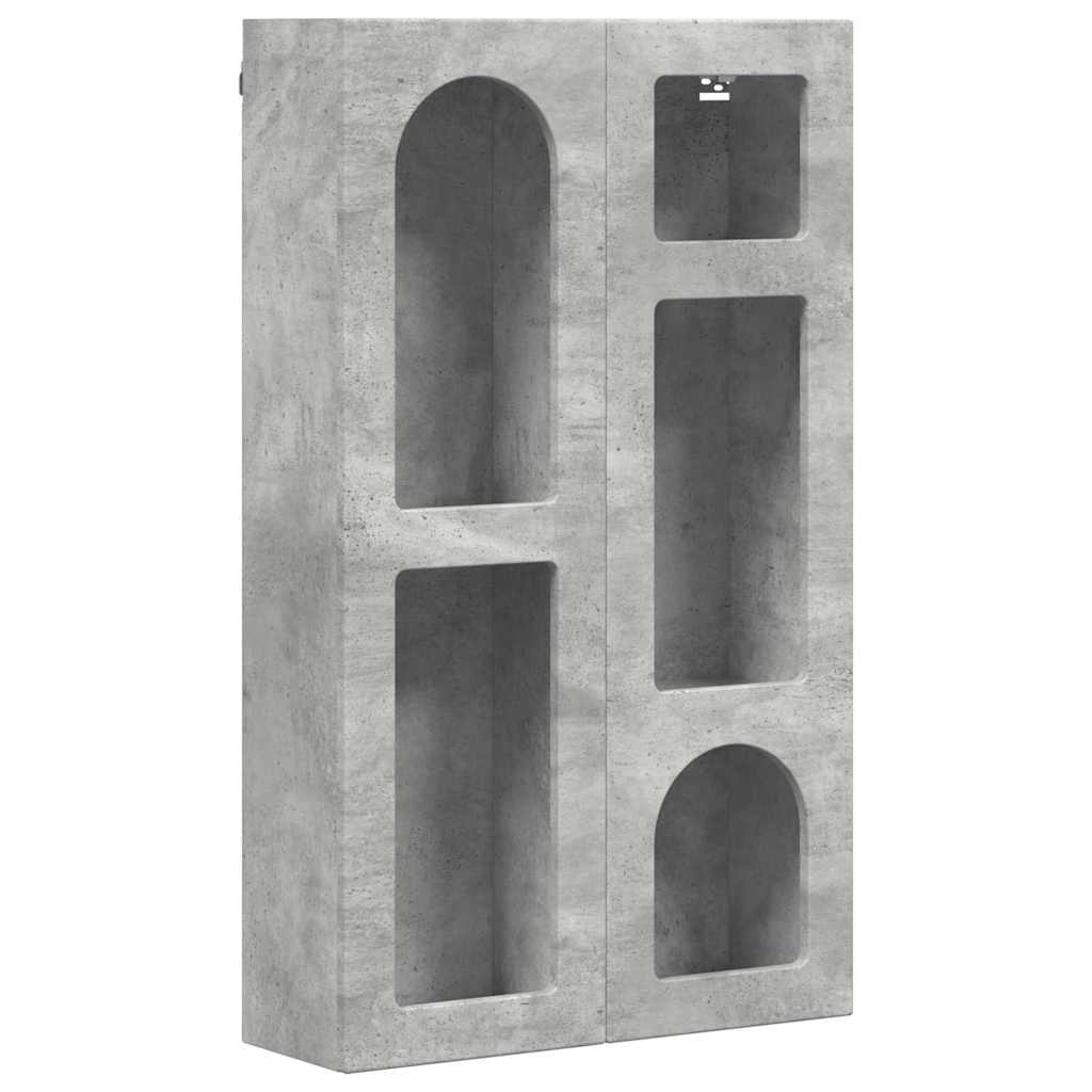 Hængeskab ELST Betongrå 59 x 20 x 100 cm Konstrueret træ