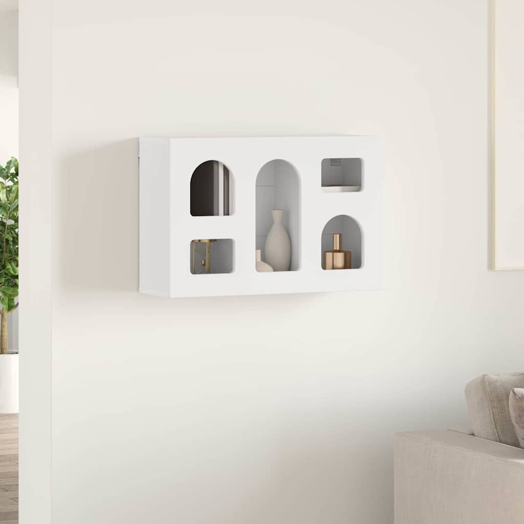 Hængeskab med hylde ELST Hvid 60 x 20 x 40 cm Konstrueret træ