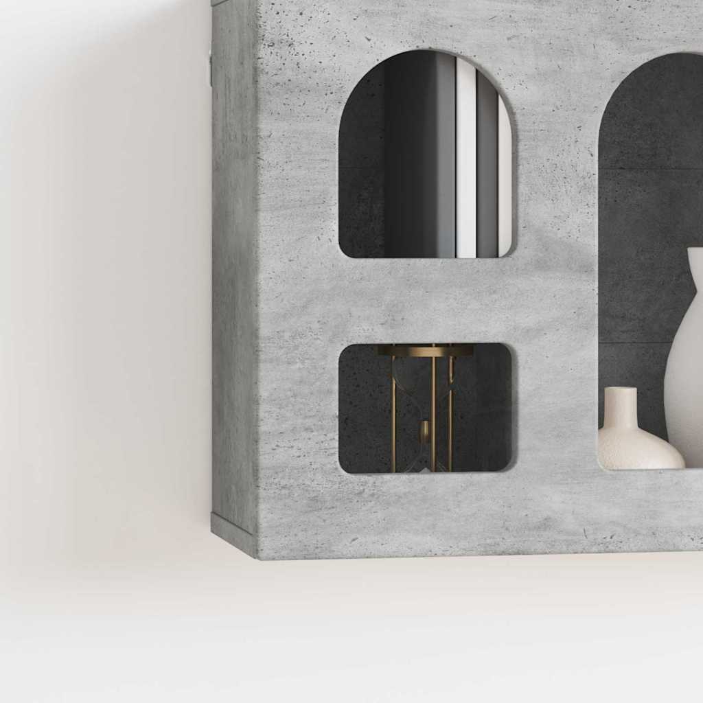 Hængeskab ELST Betongrå 60 x 20 x 40 cm Konstrueret træ