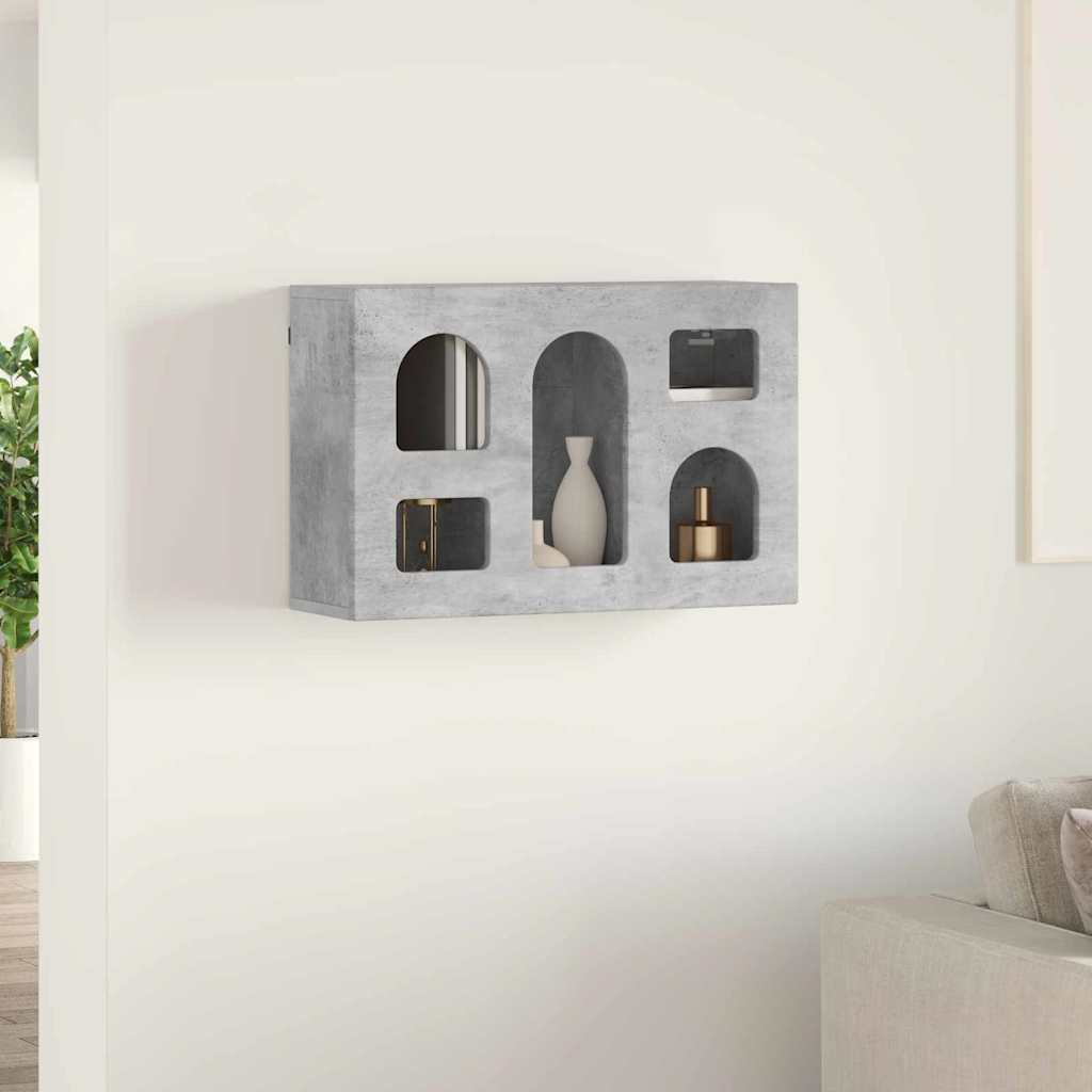 Hængeskab ELST Betongrå 60 x 20 x 40 cm Konstrueret træ