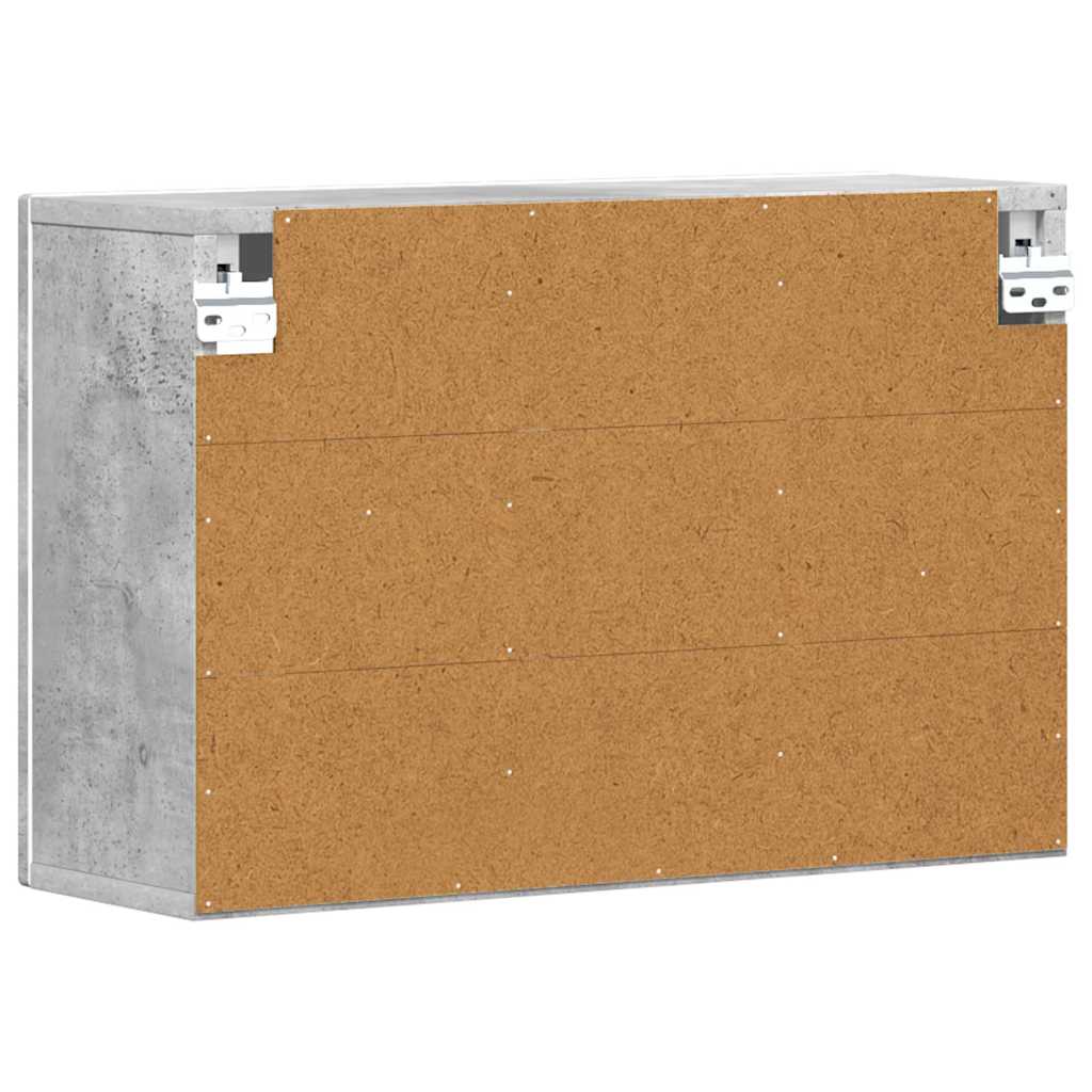 Hængeskab ELST Betongrå 60 x 20 x 40 cm Konstrueret træ