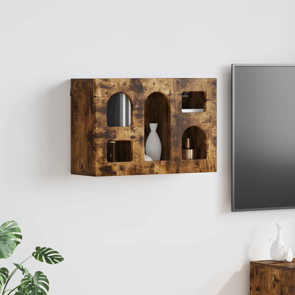 Hængeskab ELST Røget eg 60 x 20 x 40 cm Konstrueret træ