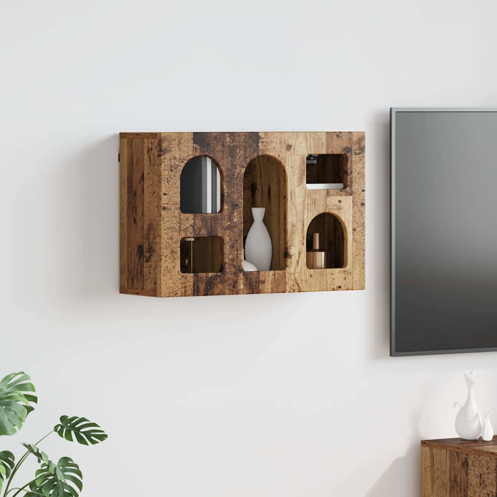 Hængeskab ELST Gammelt træ 60 x 20 x 40 cm Konstrueret træ