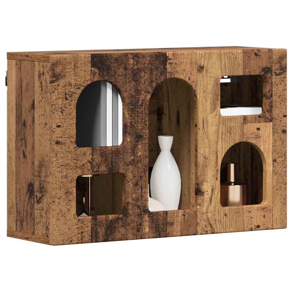 Hængeskab ELST Gammelt træ 60 x 20 x 40 cm Konstrueret træ
