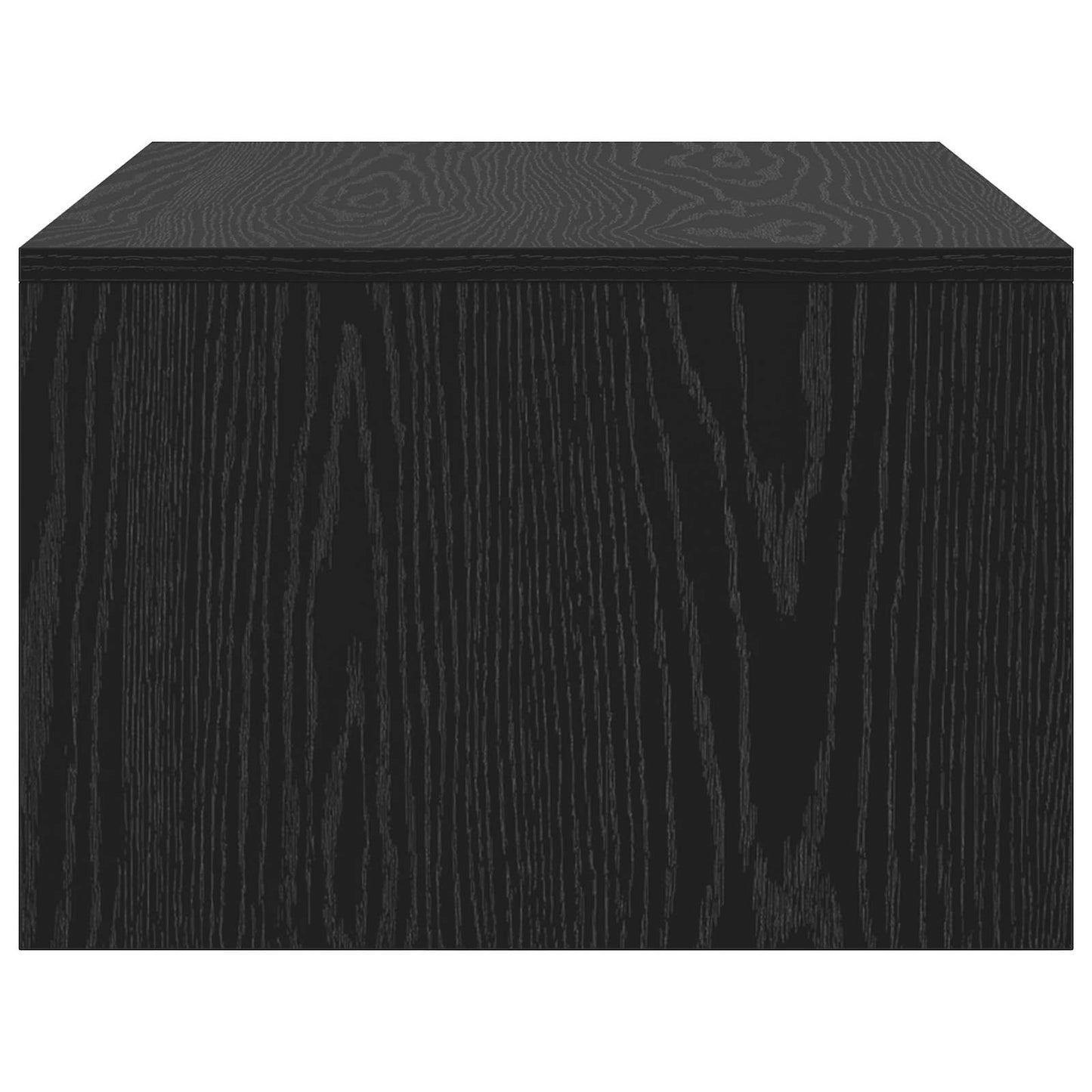 Væghængt skrivebord Sort eg Konstrueret træ 80 x 45 x 30 cm