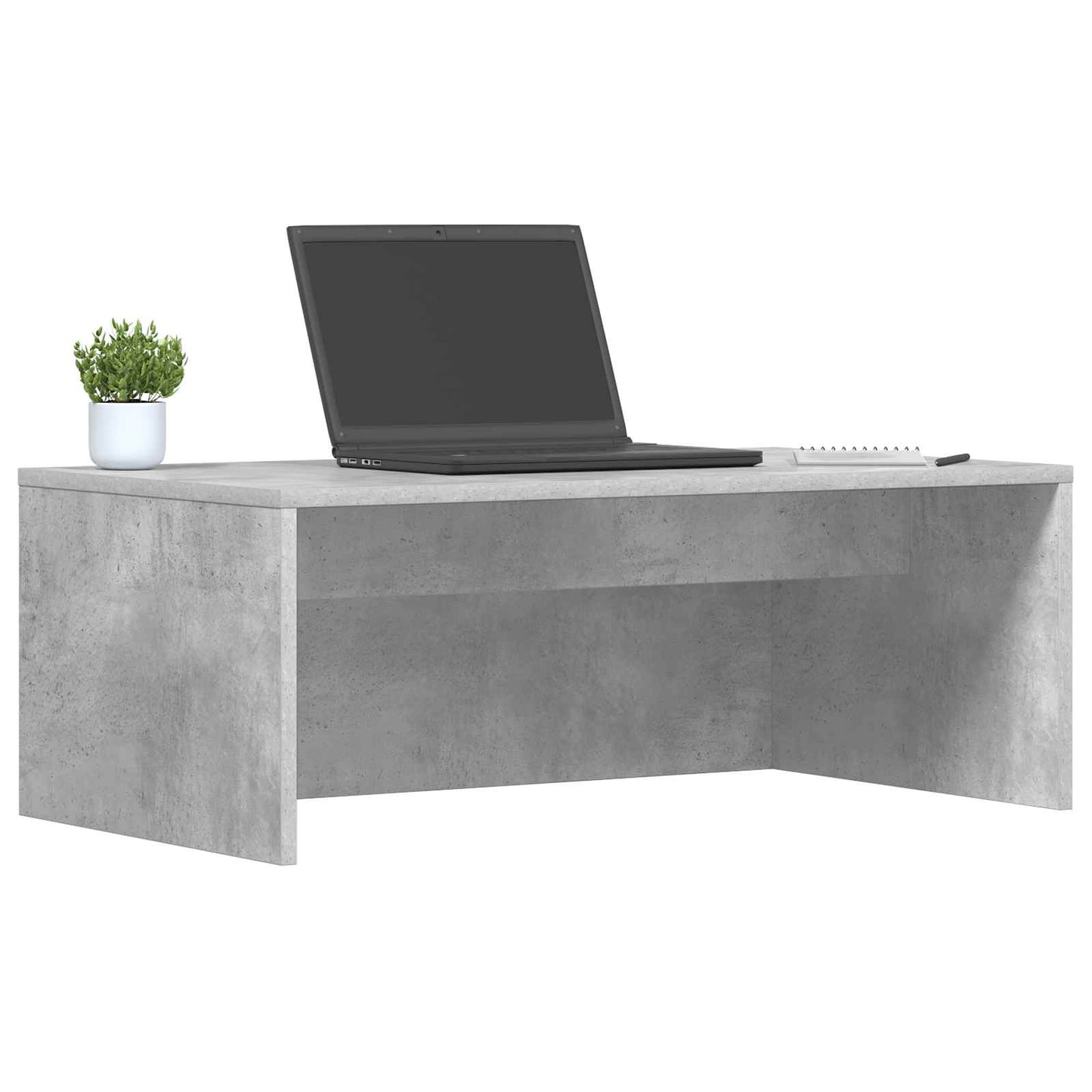 Væghængt skrivebord Beton Grå Konstrueret træ 80 x 45 x 30 cm