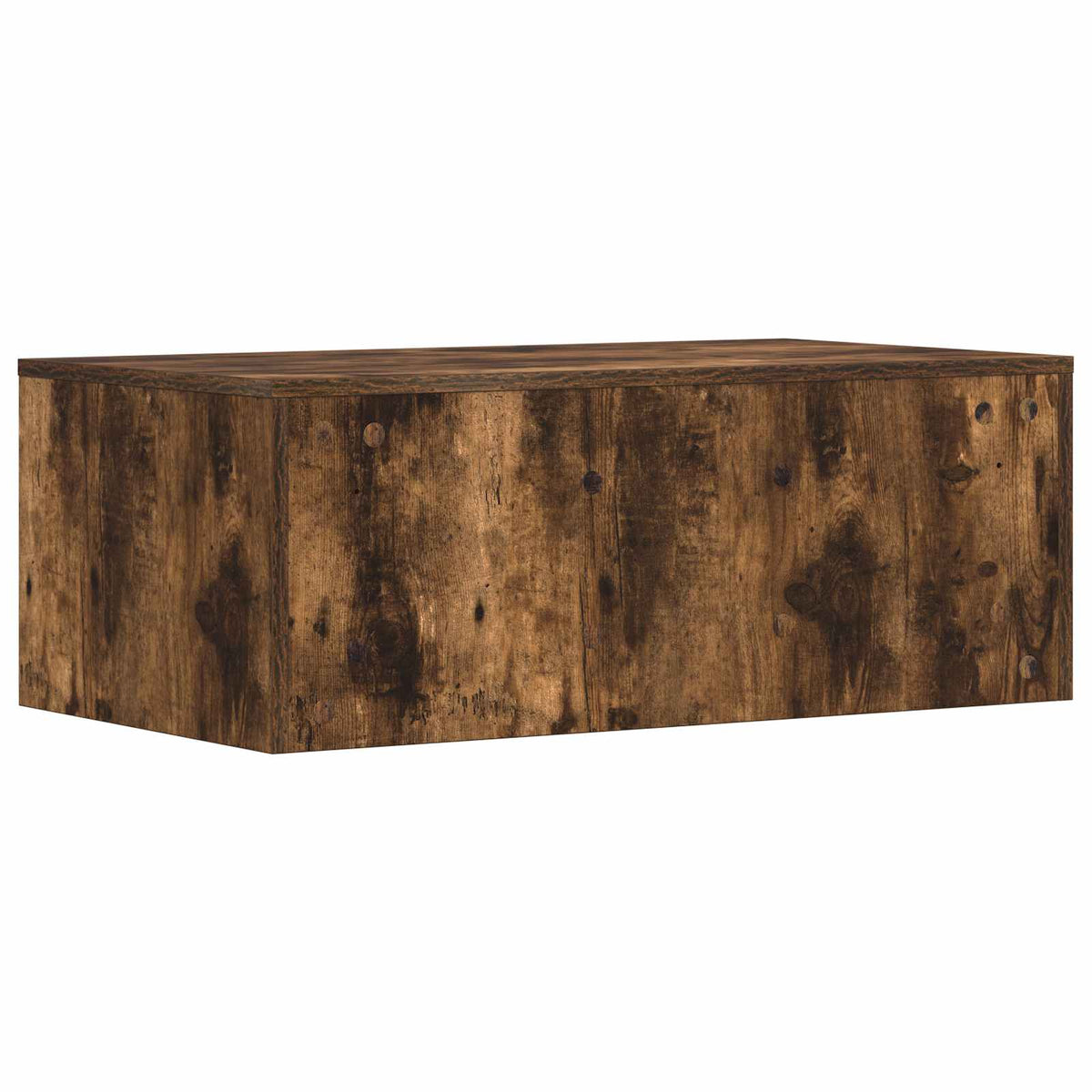 Væghængt skrivebord Røget eg Konstrueret træ 80 x 45 x 30 cm
