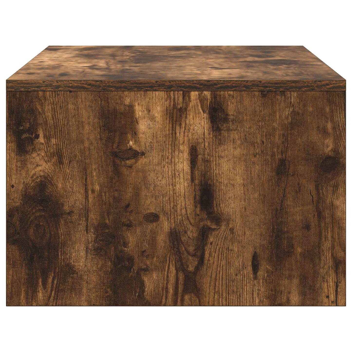 Væghængt skrivebord Røget eg Konstrueret træ 80 x 45 x 30 cm