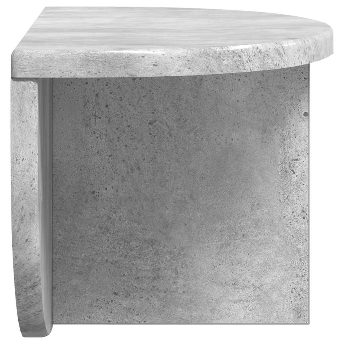 Væghylde Vægmonteret Beton Grå 38 x 19 x 19 cm Konstrueret træ