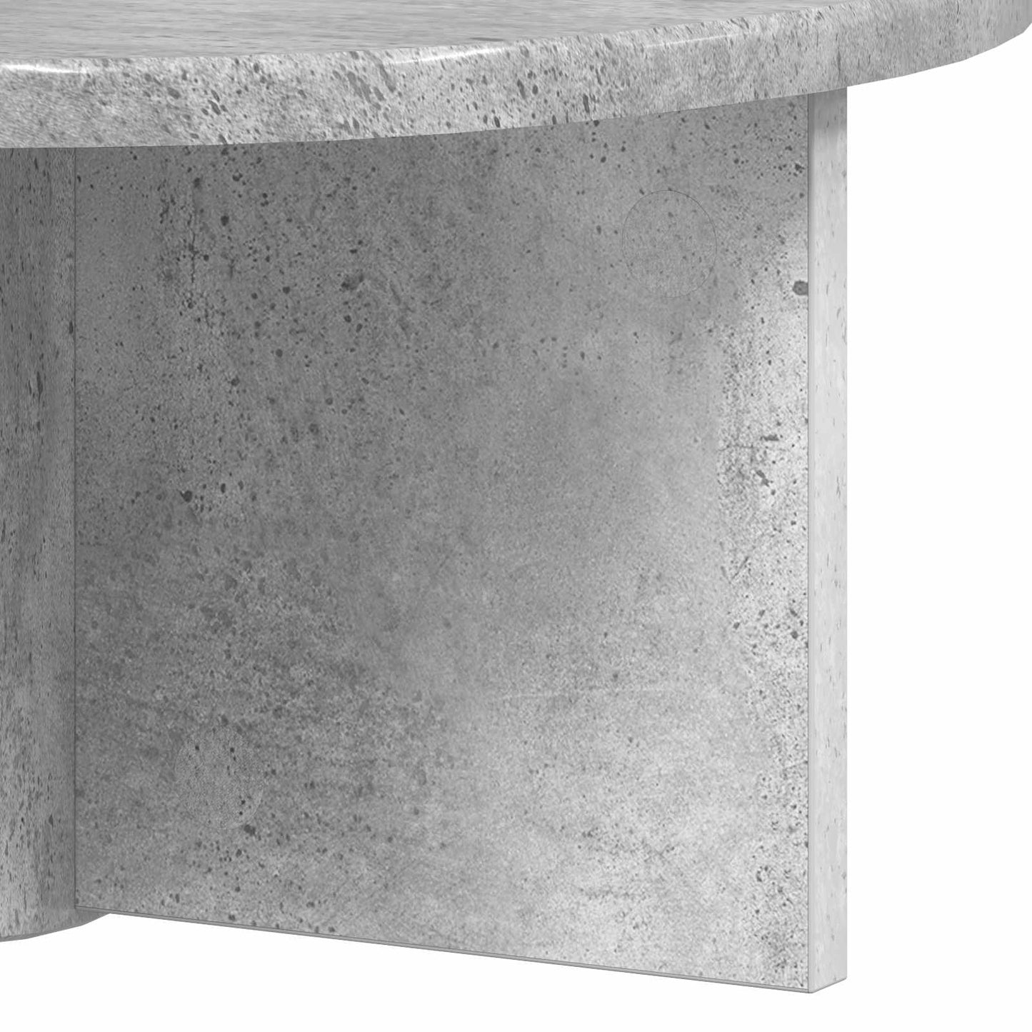 Væghylde 2 stk. Beton Grå 38 x 19 x 19 cm Konstrueret træ