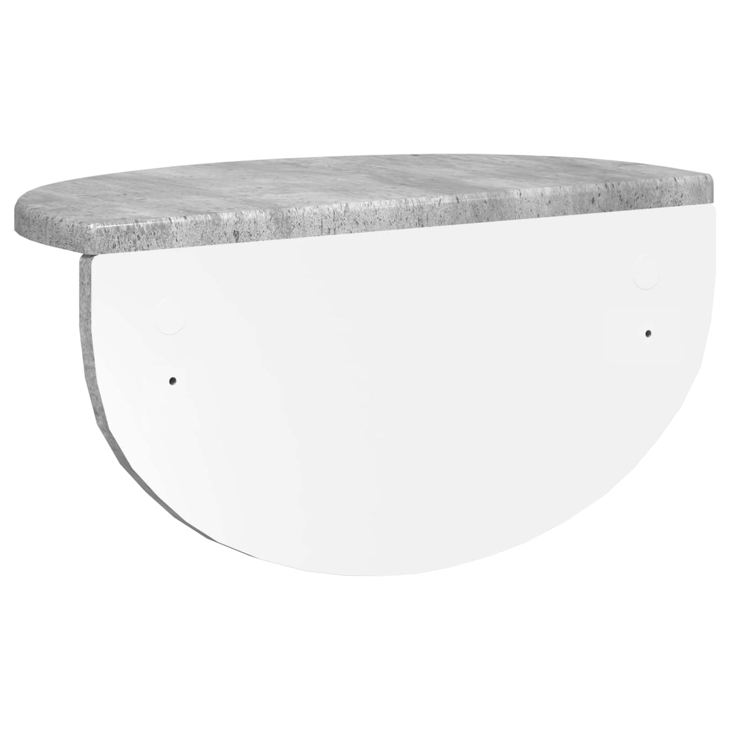 Væghylde 2 stk. Beton Grå 38 x 19 x 19 cm Konstrueret træ